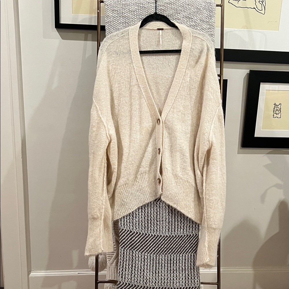 Free People Eclair Oversized Alpaca Cardigan - Picture 3 of 3